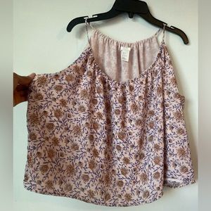 H&M Women's pink Floral Crop Top